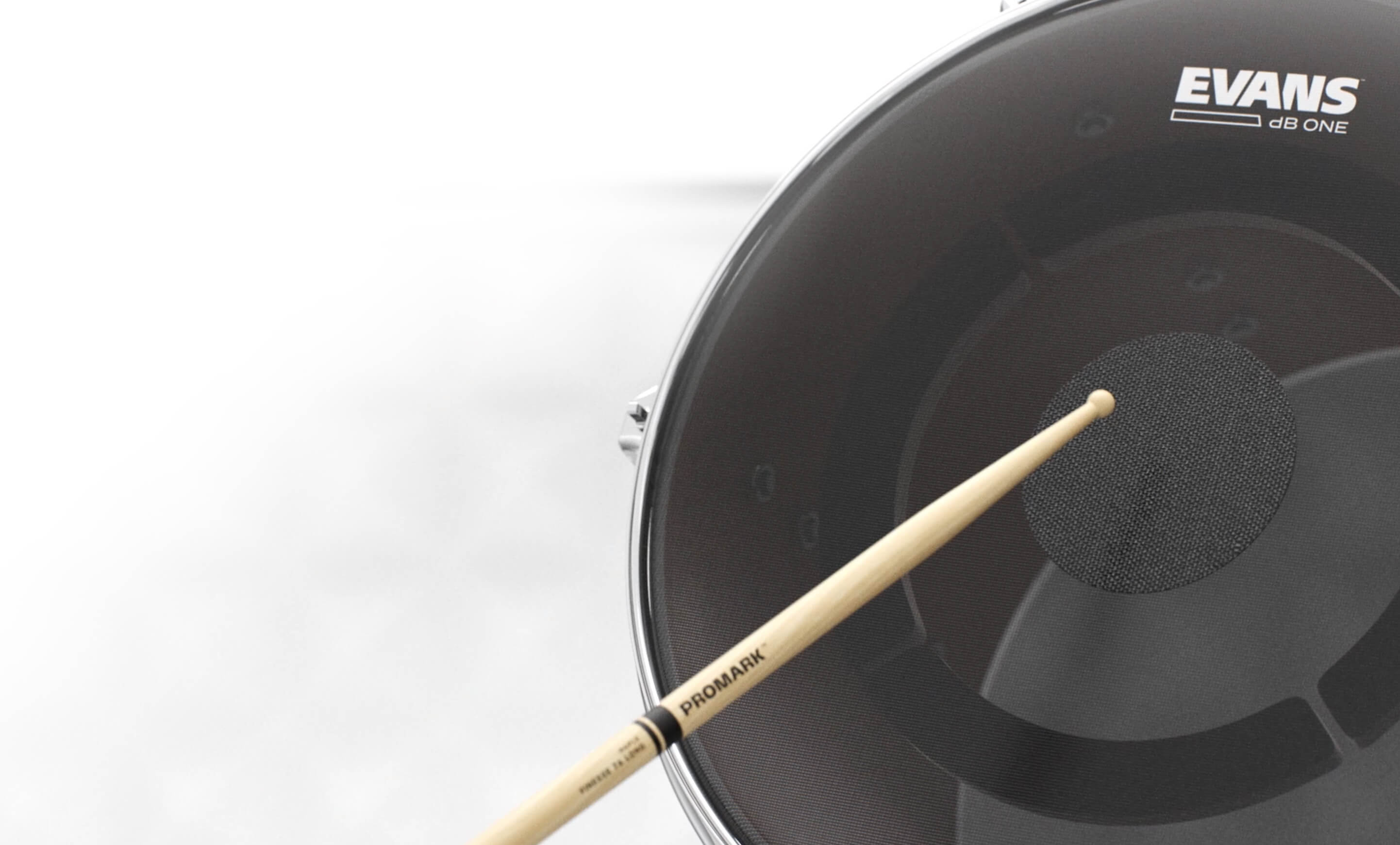 Closeup of dB One Tom Drumhead