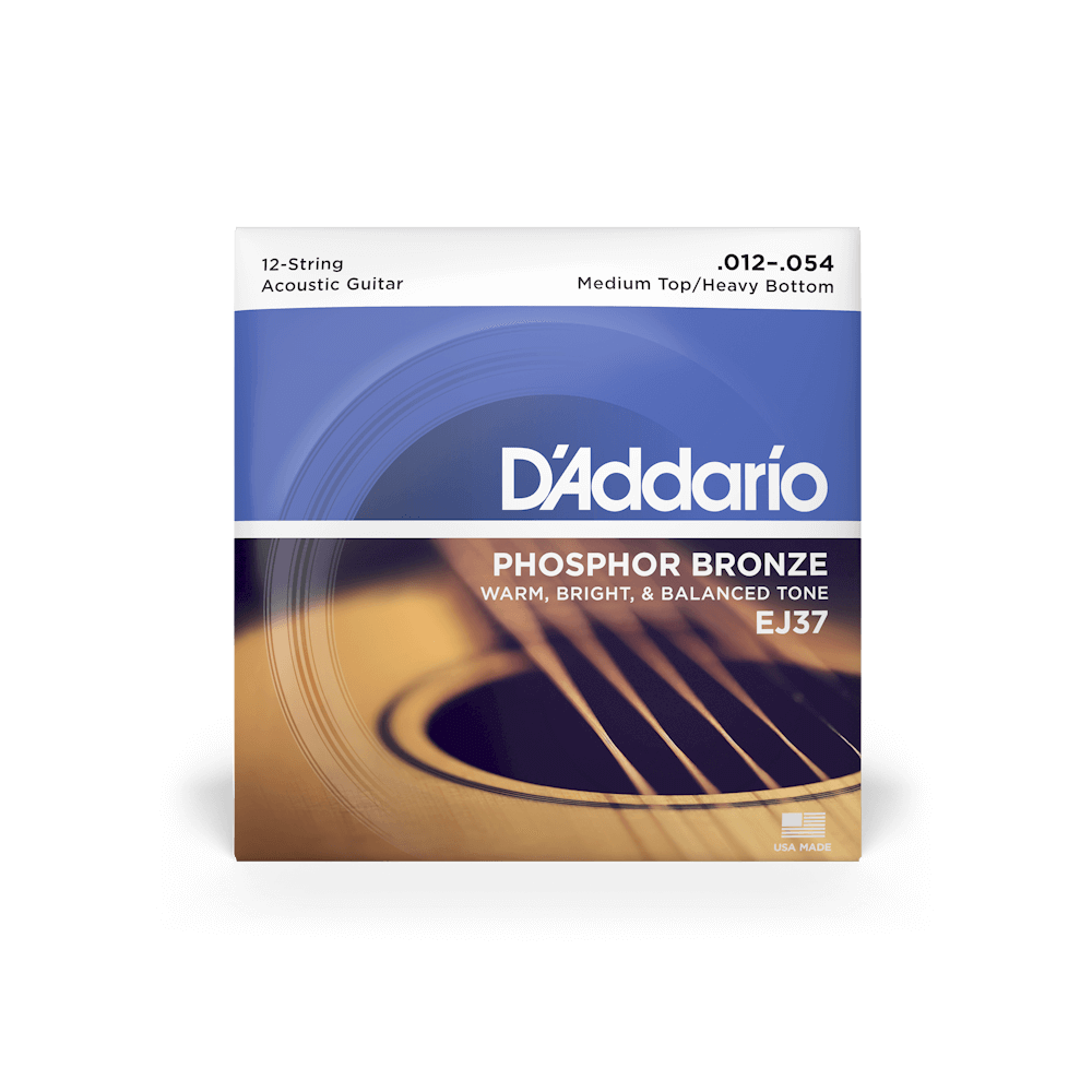 12-54 Medium Top/Heavy Bottom 12-String, Phosphor Bronze Acoustic Guitar Strings