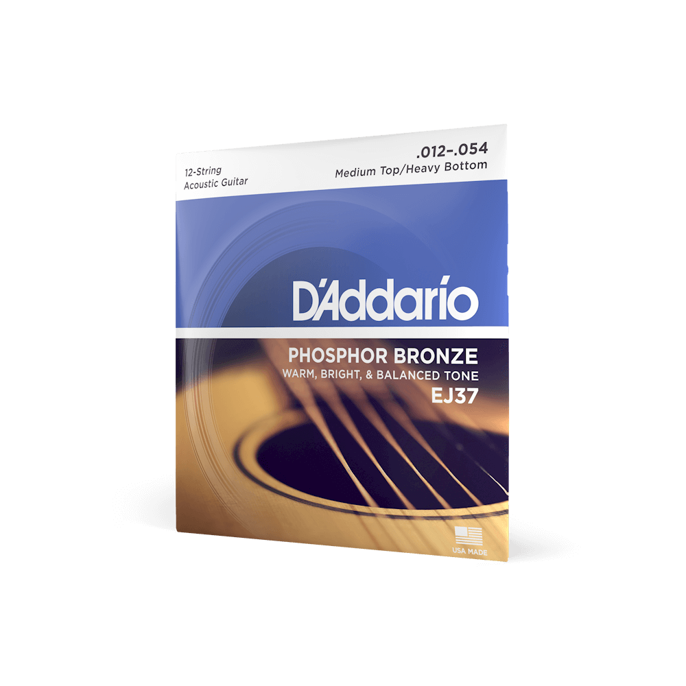 12-54 Medium Top/Heavy Bottom 12-String, Phosphor Bronze Acoustic Guitar Strings