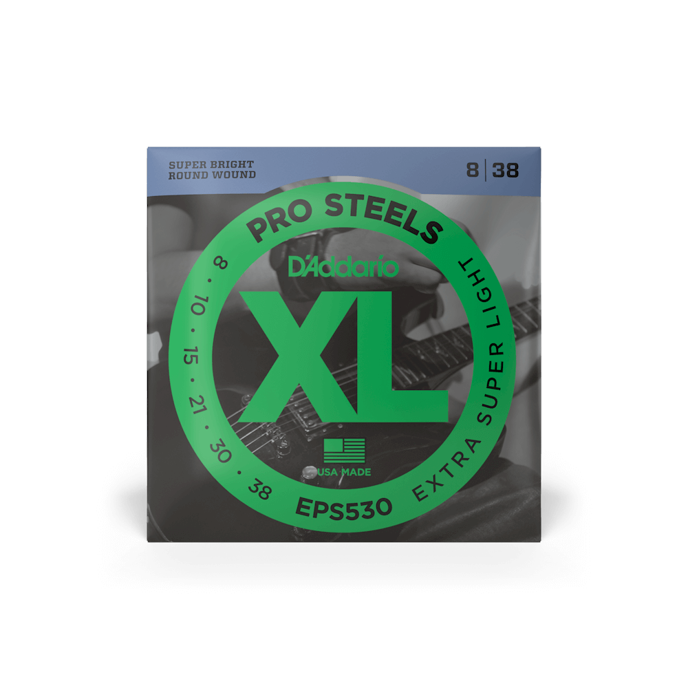 08-38 Extra Super Light, XL ProSteels Electric Guitar Strings