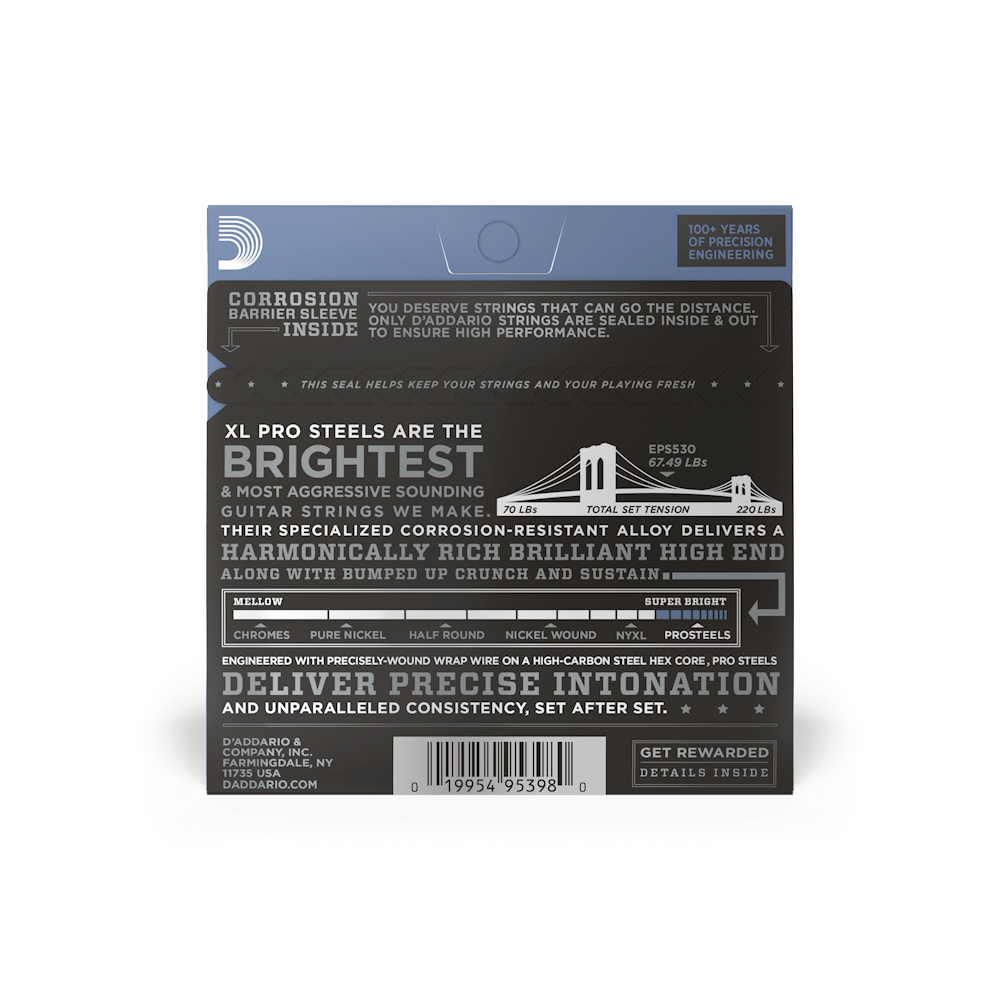 08-38 Extra Super Light, XL ProSteels Electric Guitar Strings