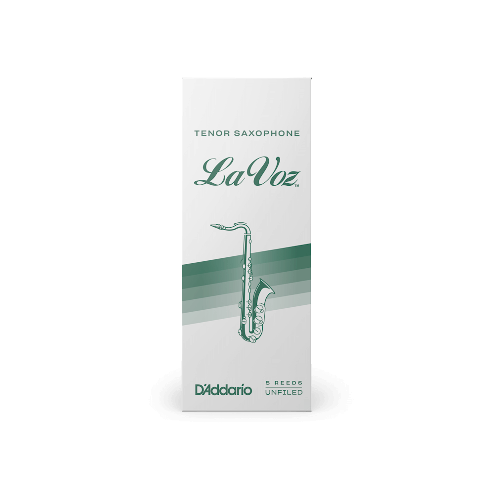 La Voz Tenor Saxophone Reeds, Medium, 5 Pack