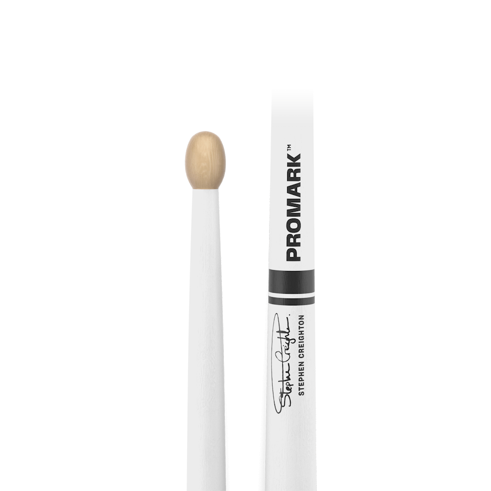 ProMark Stephen Creighton Pipe Band White Maple Drumstick, Wood Tip