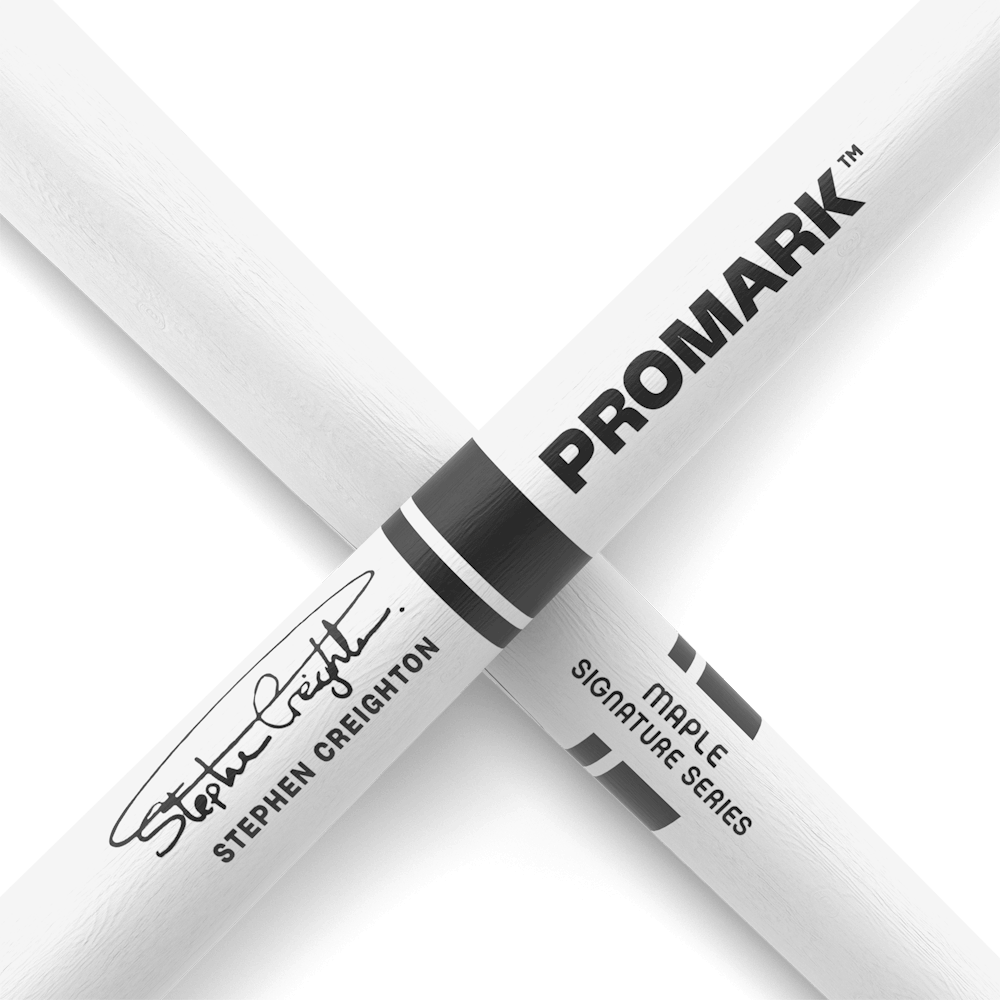 ProMark Stephen Creighton Pipe Band White Maple Drumstick, Wood Tip